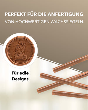 Siegelwachs (flexibel) für Pistole 7 mm, 6-er Pack Kupfer