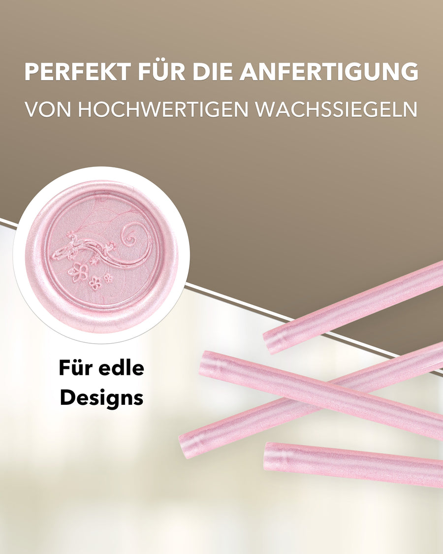 Siegelwachs (flexibel) für Pistole 7 mm, 6-er Pack Rosé perlmutt