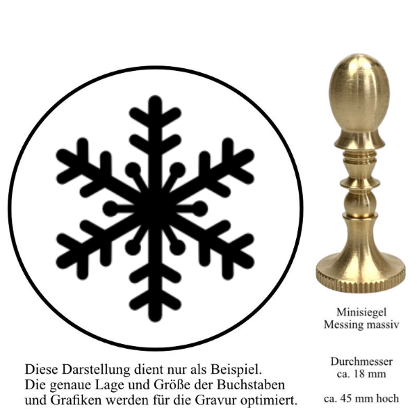 Minisiegel Messing Gravur Symbol