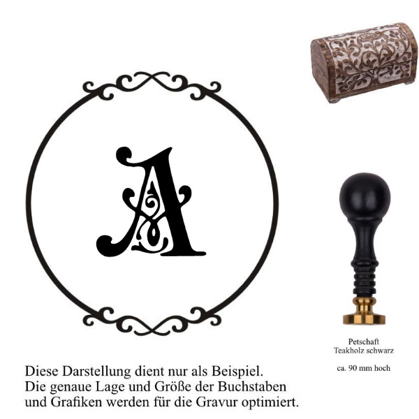 Siegelset Classic Gravur Einzelbuchstabe