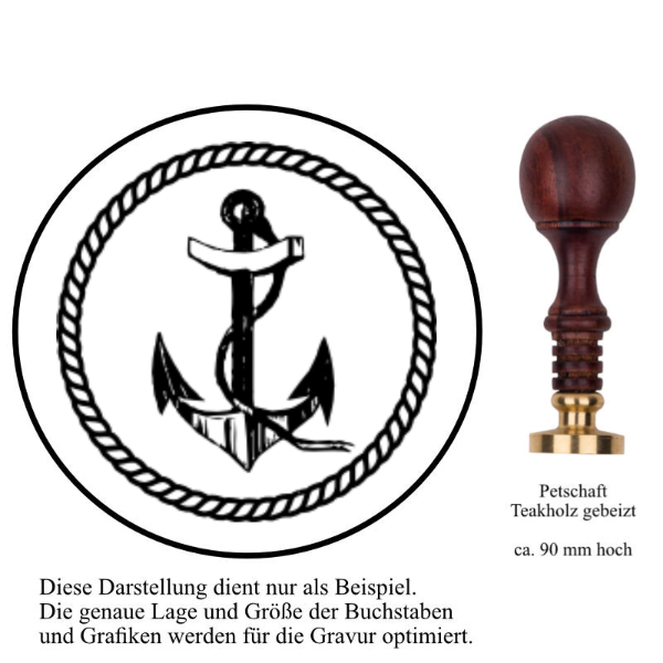 Siegel 20/25 mm Gravur Symbol    (Symbolauswahl im Artikel)