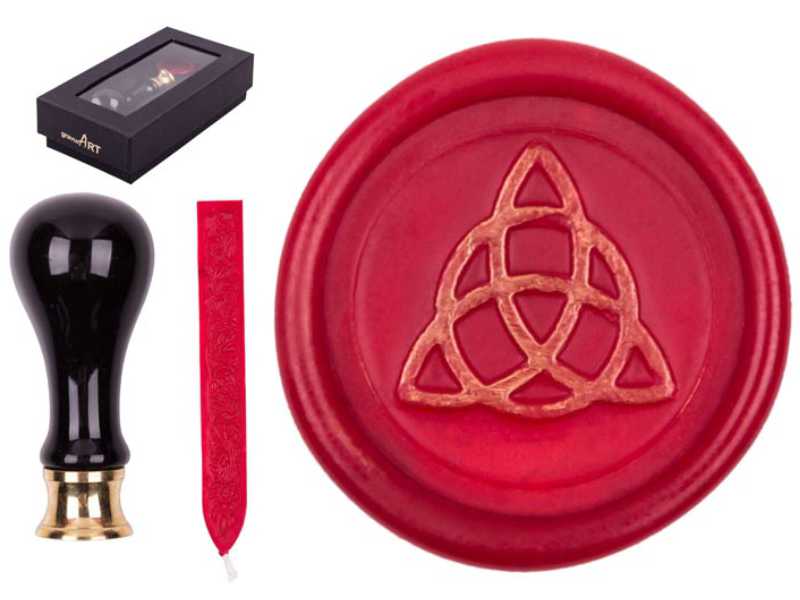 Siegelset Rimini Motiv "Celtic 2" ("Wicca") inkl. Siegelwachs Rot