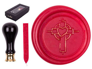Siegelset Rimini Motiv "Kreuz" inkl. Siegelwachs Rot