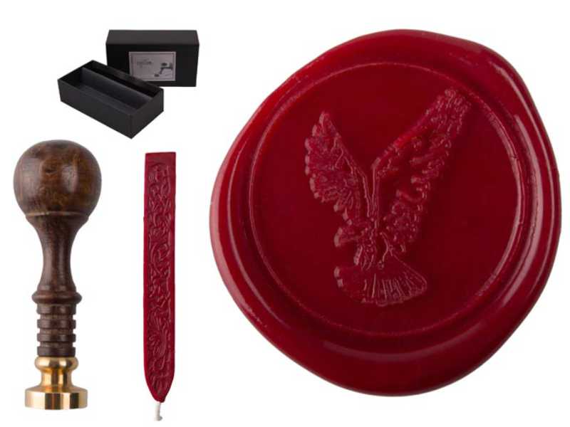 Siegelset Sigillum Motiv "Adler" inkl. Siegelwachs
