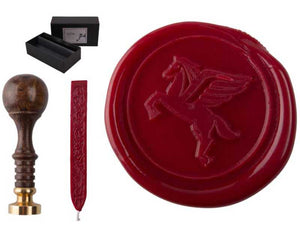 Siegelset Sigillum Motiv "Pegasus" inkl. Siegelwachs