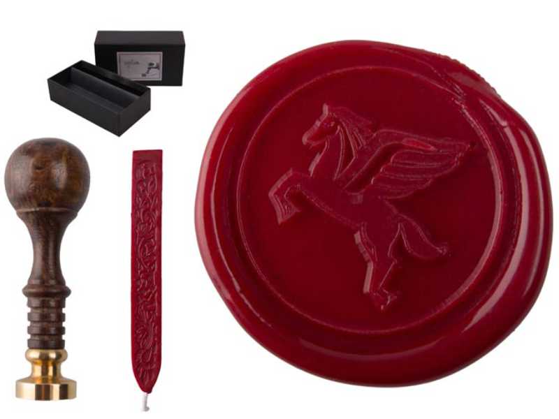 Siegelset Sigillum Motiv "Pegasus" inkl. Siegelwachs