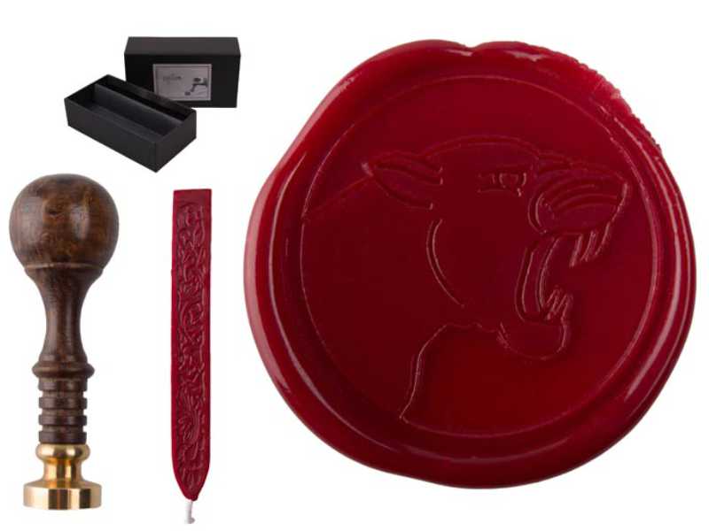 Siegelset Sigillum Motiv "Puma" inkl. Siegelwachs
