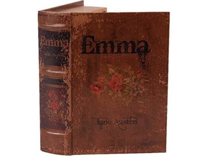 Buchbox "Emma" im Antik-Buchlook aus weichem Lederimitat, Geschenkschatulle 15x10x6cm