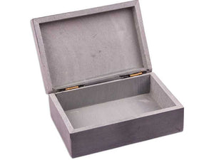 Schatzkiste aus Marmor, Schmuck-Box mit glattem Deckel, 15x10x6cm