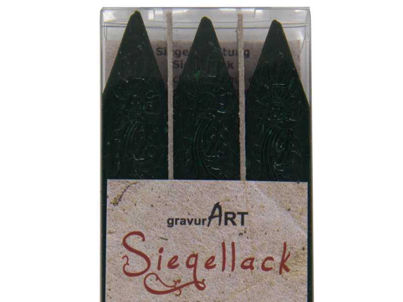 Siegellack (brechbar) Stangen 3-er Pack Dunkelgrün
