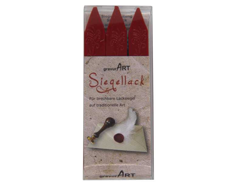 Siegellack (brechbar) Stangen 3-er Pack Rot