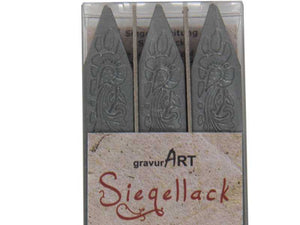 Siegellack (brechbar) Stangen 3-er Pack Silber