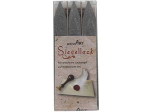 Siegellack (brechbar) Stangen 3-er Pack Silber