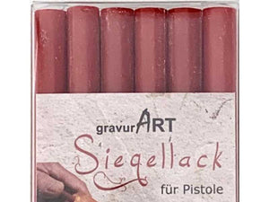 Siegellack (brechbar) für Pistole 7 mm, 6-er Pack Bordeaux Rot