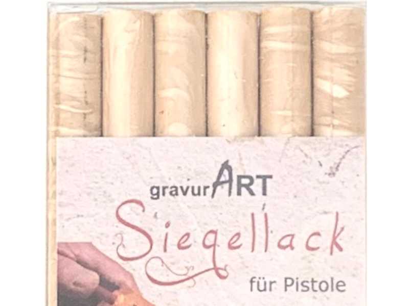Siegellack (brechbar) für Pistole 7 mm, 6-er Pack Elfenbein perlmutt