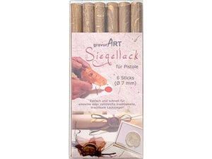 Siegellack (brechbar) für Pistole 7 mm, 6-er Pack Gold