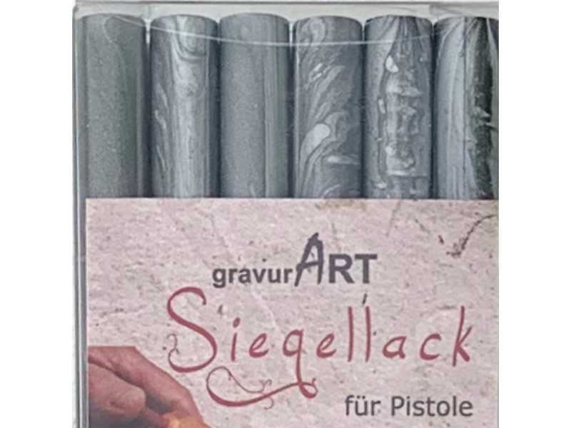 Siegellack (brechbar) für Pistole 7 mm, 6-er Pack Silber