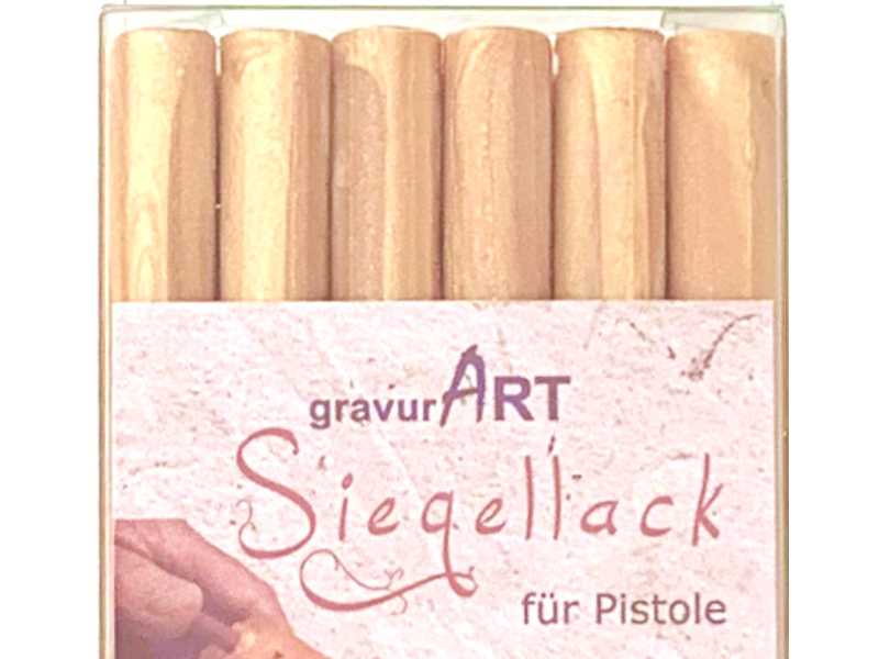 Siegellack (brechbar) für Pistole 7 mm, 6-er Pack Sonnengold