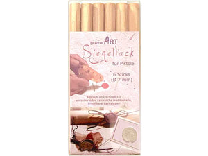 Siegellack (brechbar) für Pistole 7 mm, 6-er Pack Sonnengold