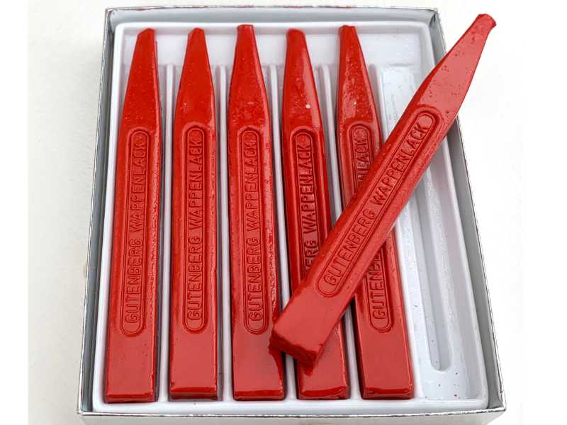 Siegellack / Wappenlack Stangen 6-er Pack verschiedene Farben