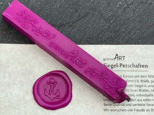 Siegelwachs (flexibel) mit Docht, Einzelstange, Magenta