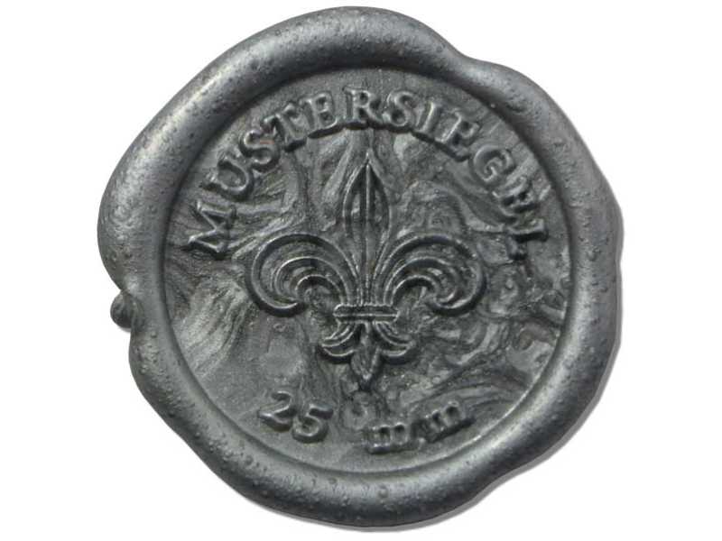 Siegelwachs Granulat (flexibel) 500 Gramm Silber