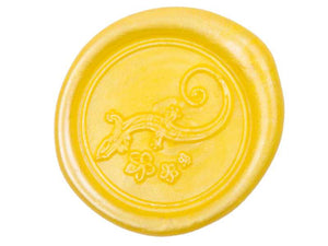 Siegelwachs (flexibel) für Pistole 7 mm, 6-er Pack Gelb-perl.