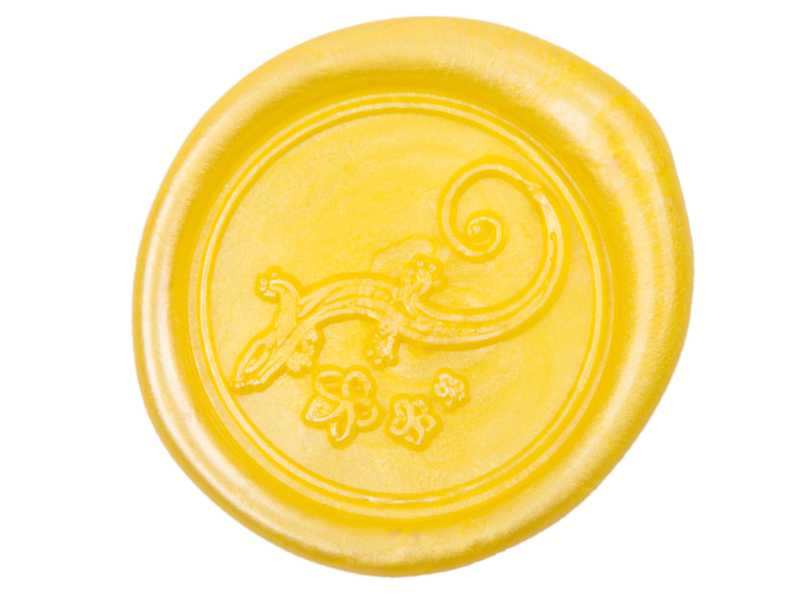 Siegelwachs (flexibel) für Pistole 7 mm, 72-er Pack Gelb-perl.