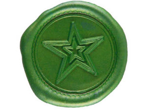 Siegelwachs für Pistole 11 mm einzeln Grün perlmutt