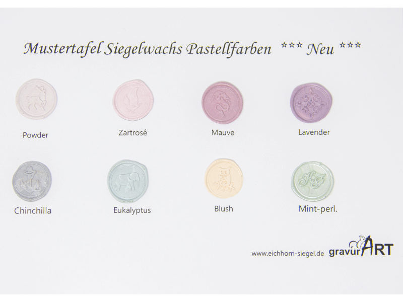 Mustertafel Pastellfarben "NEU"