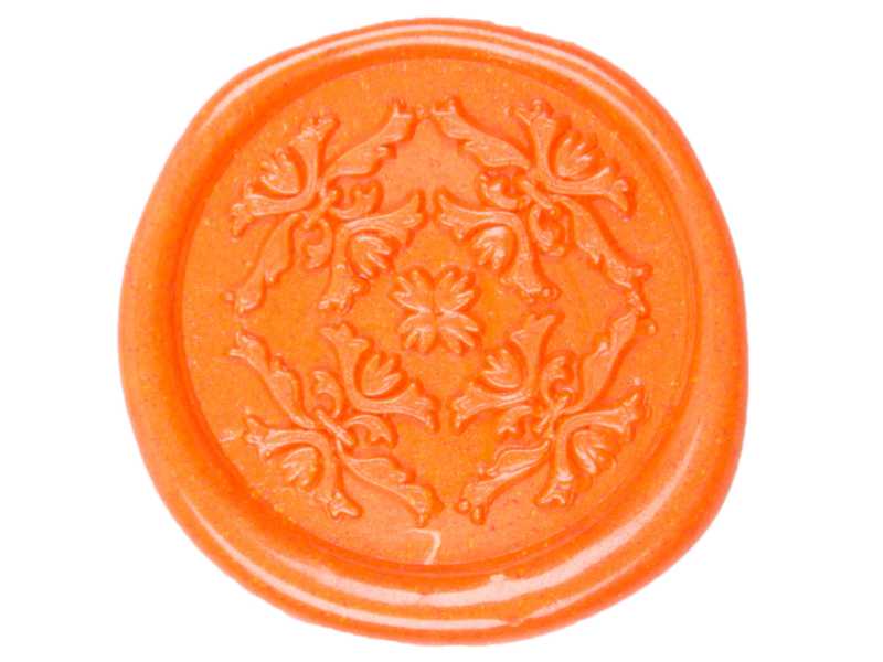 Siegelwachs (flexibel) für Pistole 7 mm, 6-er Pack Orange