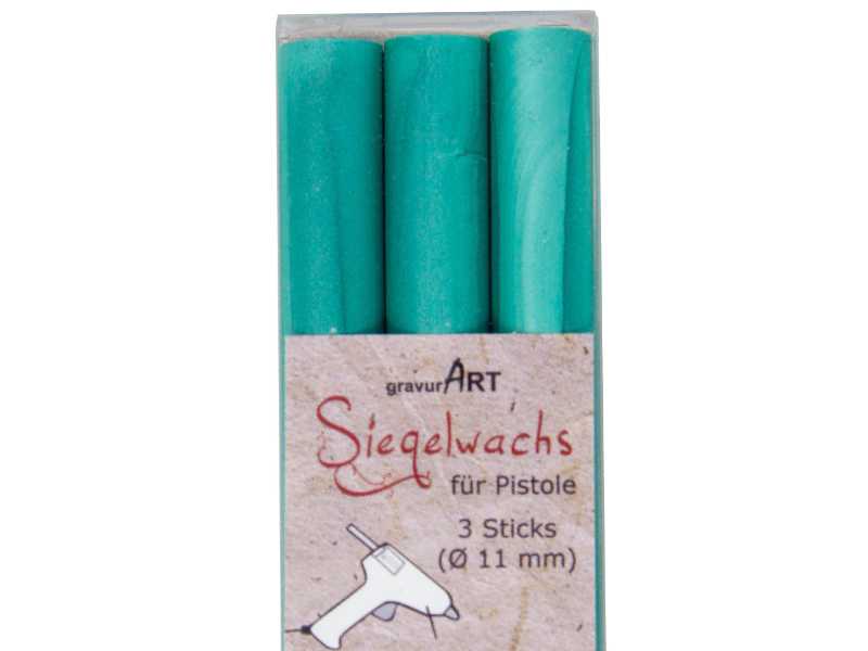 Siegelwachs für Pistole 11 mm 3-er Pack Jade perlmutt