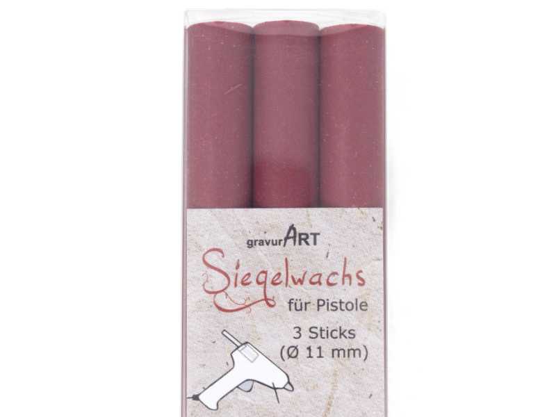 Siegelwachs für Pistole 11 mm 3-er Pack Vintage Rosé