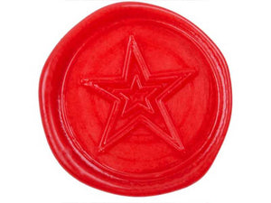 Siegelwachs (flexibel) für Pistole 7 mm, 6-er Pack Leuchtend Rot