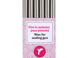 Siegelwachs Herbin für Pistole 7,5 mm, 6-er Pack Silber
