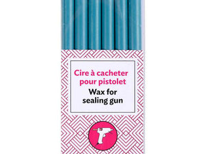 Siegelwachs Herbin für Pistole 7,5 mm, 6-er Pack Türkis