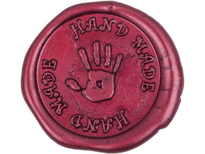 Fertige Siegel mit Motiv "Hand Made", 28 mm