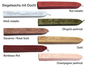 Siegelset Sigillum Gravur Symbol und Rundtext